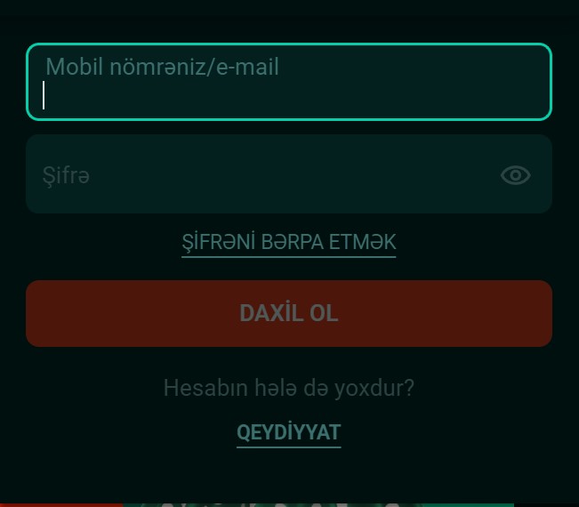 Pinco Giriş və Parol Bərpası